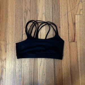 GAP Black Sports Bra with Strappy Back